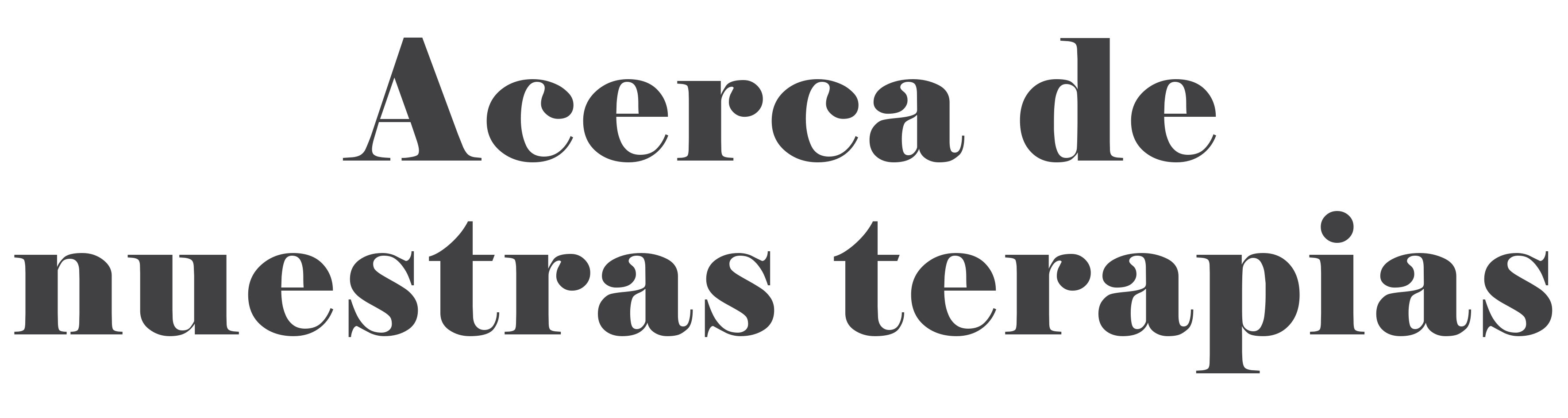 About our Therapies and Services